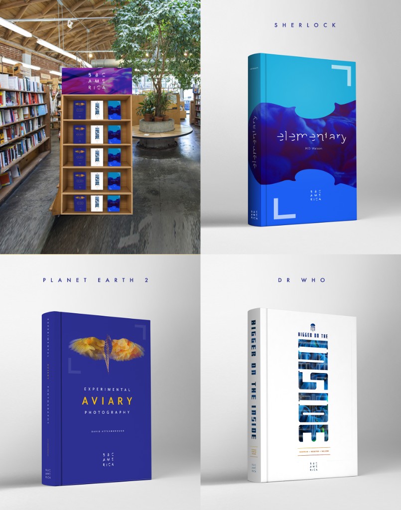 In-store activation — a bookstore display of limited-edition, show-themed BBC America books